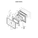 Whirlpool YWFC310S0ES1 door parts diagram