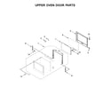 Whirlpool WOD97EC0HZ00 upper oven door parts diagram