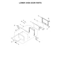 Whirlpool WOD97EC0HZ00 lower oven door parts diagram