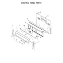 Whirlpool YWFE745H0FE1 control panel parts diagram