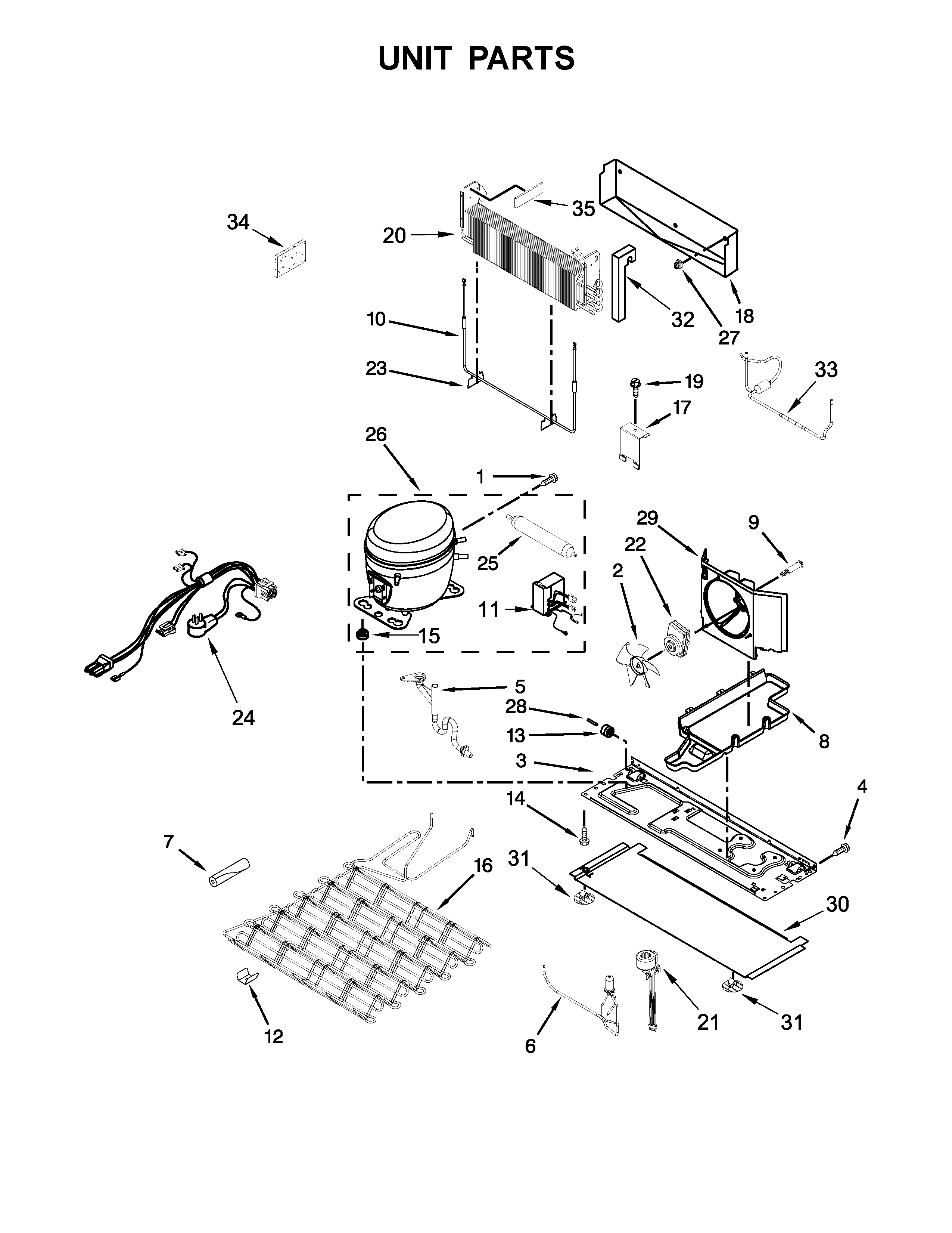 Whirlpool WRV986FDEM00 unit parts diagram