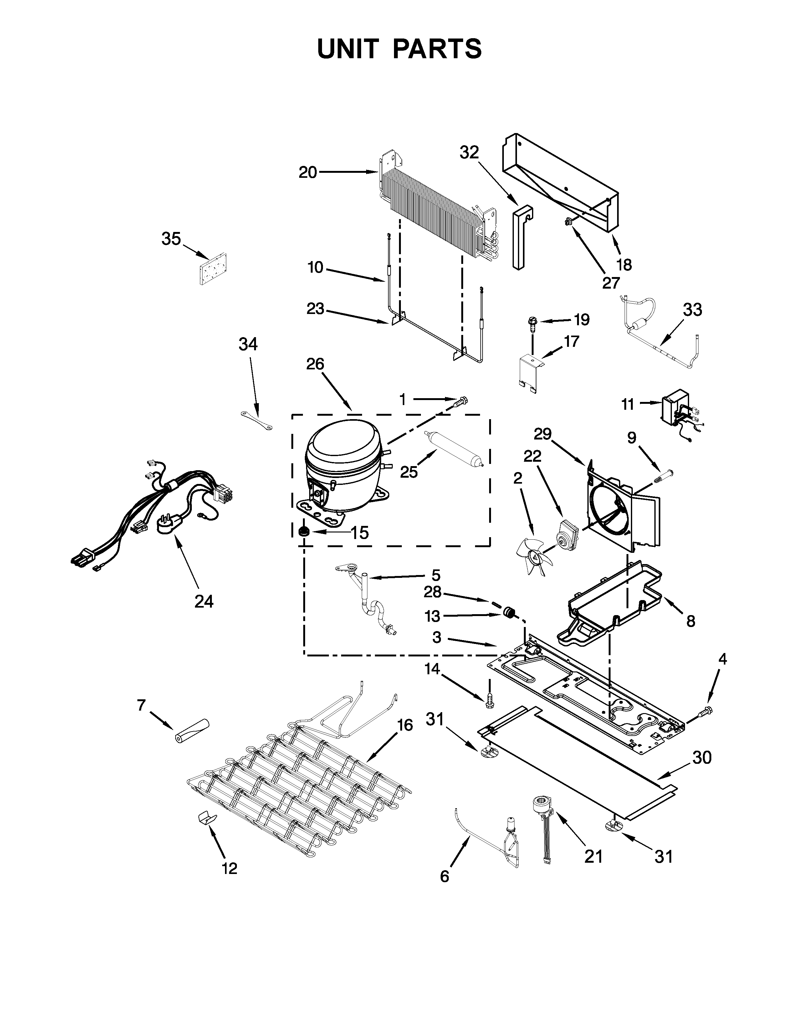 Whirlpool WRV986FDEM01 unit parts diagram