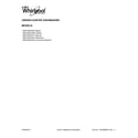 Whirlpool WDF320PADD3 cover sheet diagram