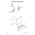 Whirlpool WDF320PADD3 door and panel parts diagram