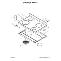 Ikea IES350XW4 cooktop parts diagram