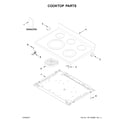 Whirlpool YWFE540H0ES1 cooktop parts diagram