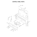 Whirlpool YWFE540H0ES1 control panel parts diagram