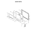 Whirlpool YWFE540H0ES1 door parts diagram
