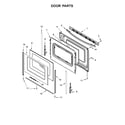 Amana YAER6303MFW1 door parts diagram