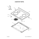 Whirlpool WFE515S0EW0 cooktop parts diagram