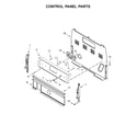 Whirlpool WFE515S0ED0 control panel parts diagram