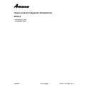 Amana AFI2539ERW02 cover sheet diagram