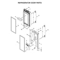 Amana AFI2539ERW02 refrigerator door parts diagram
