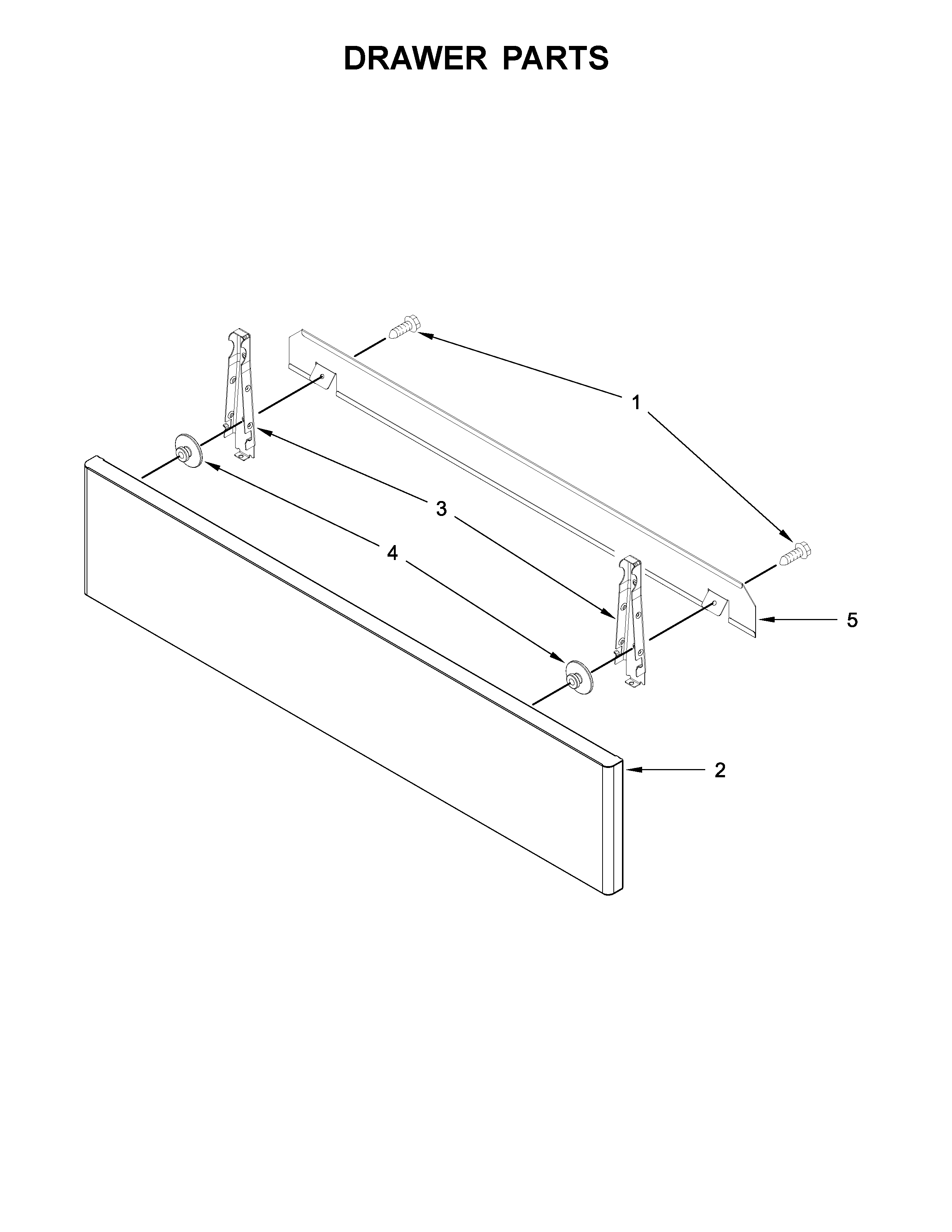 Jenn-Air JES1750FB0 drawer parts diagram