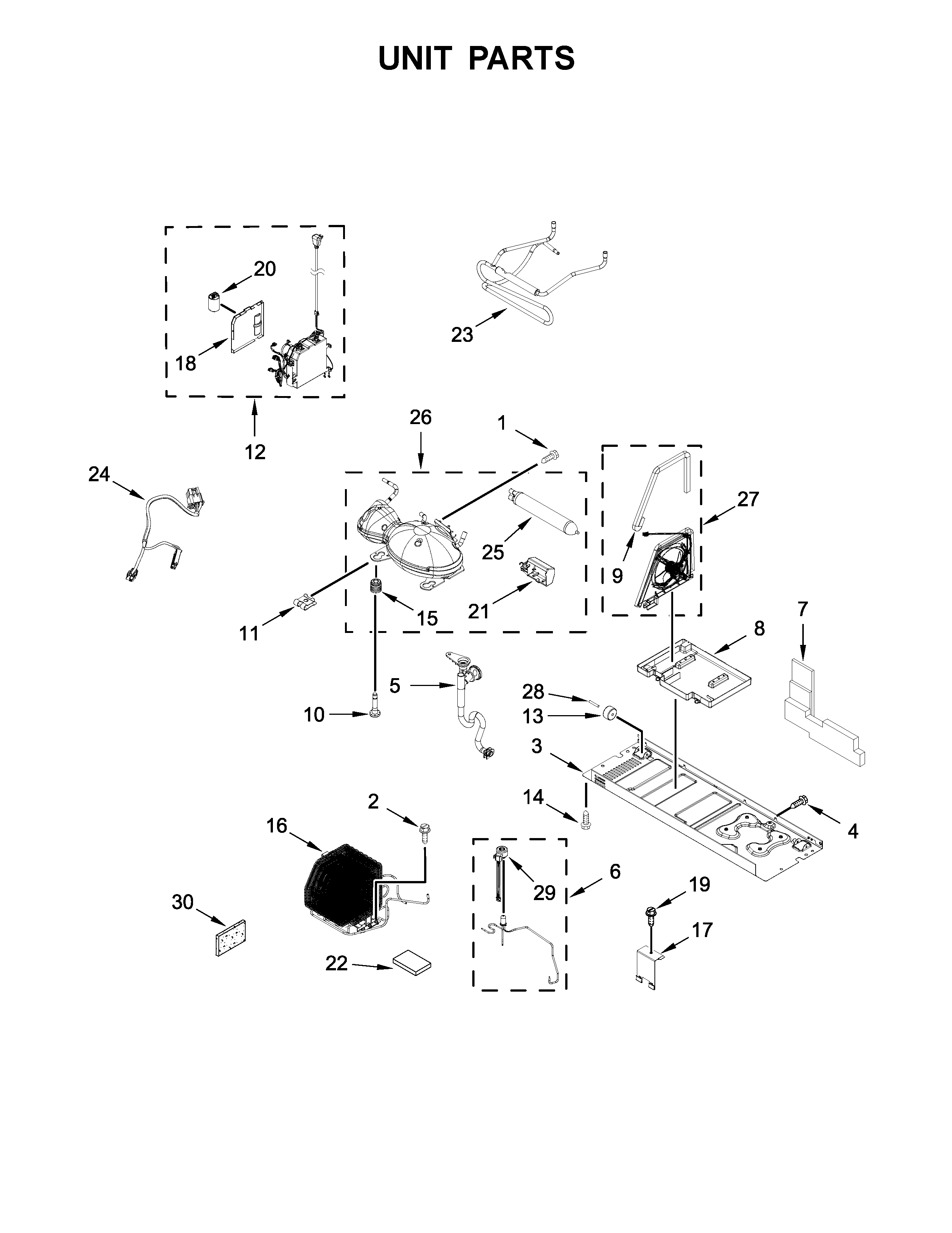 KitchenAid KRFC804GPS00 unit parts diagram
