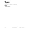 Whirlpool WRF555SDFZ03 cover sheet diagram