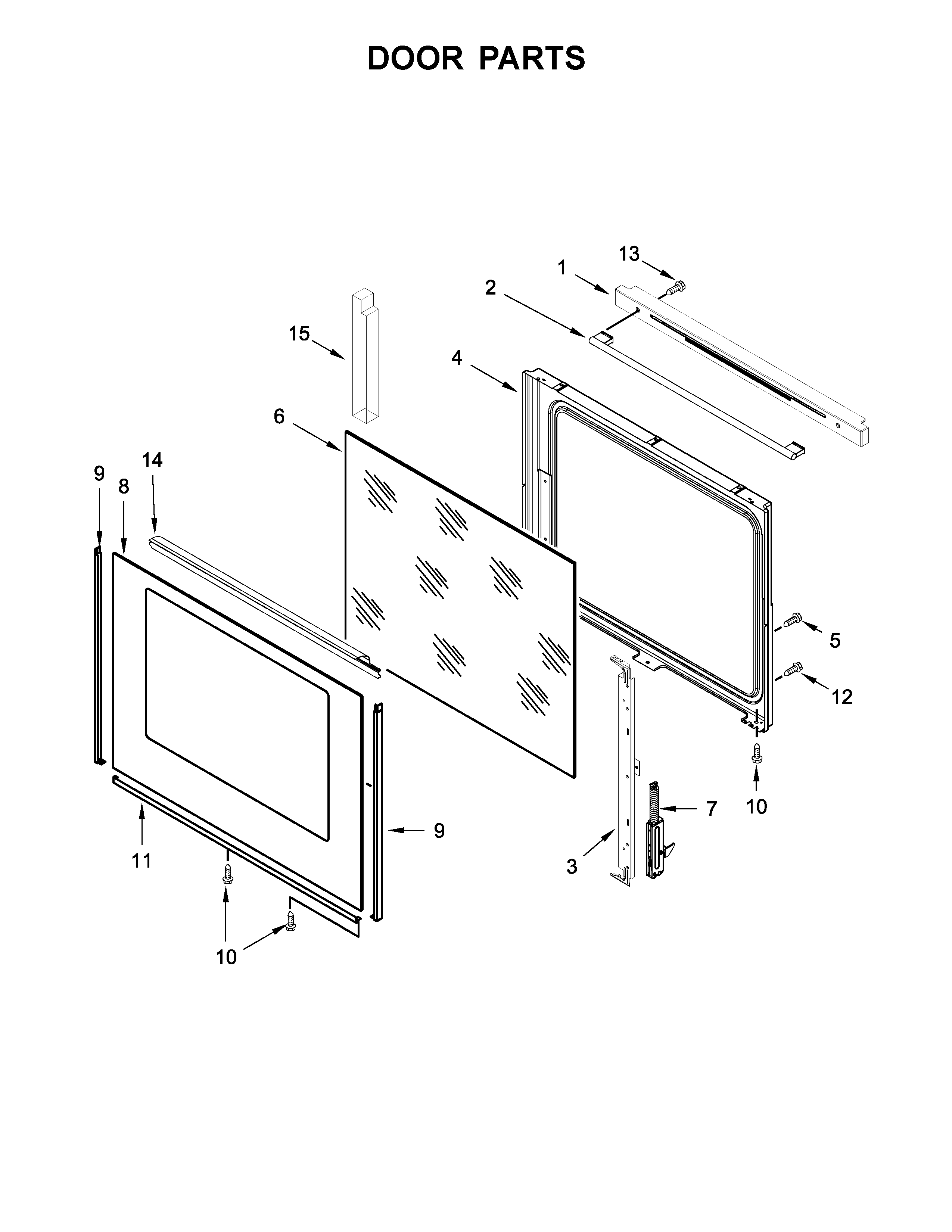 Ikea IEL730CS1 door parts diagram