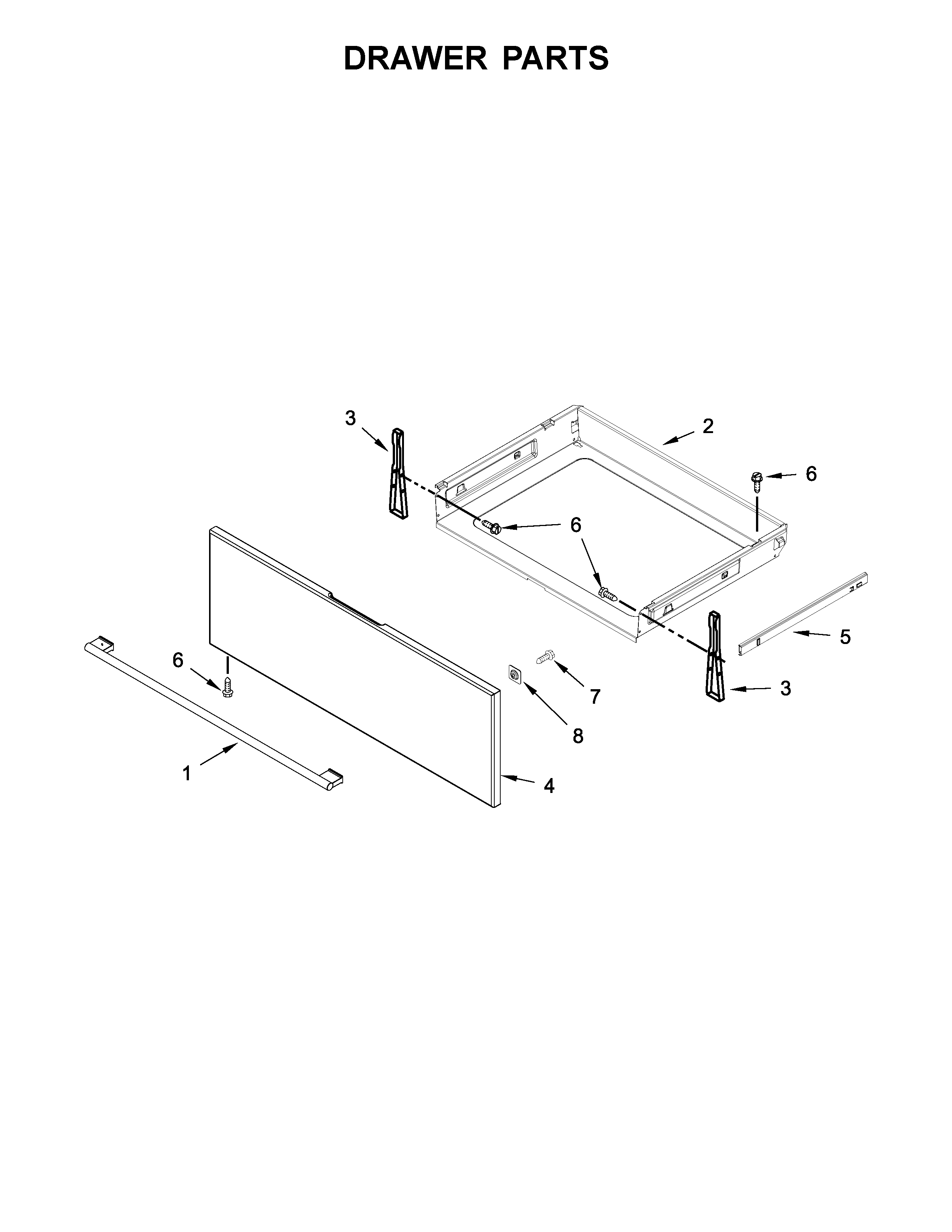 Ikea IEL730CS1 drawer parts diagram