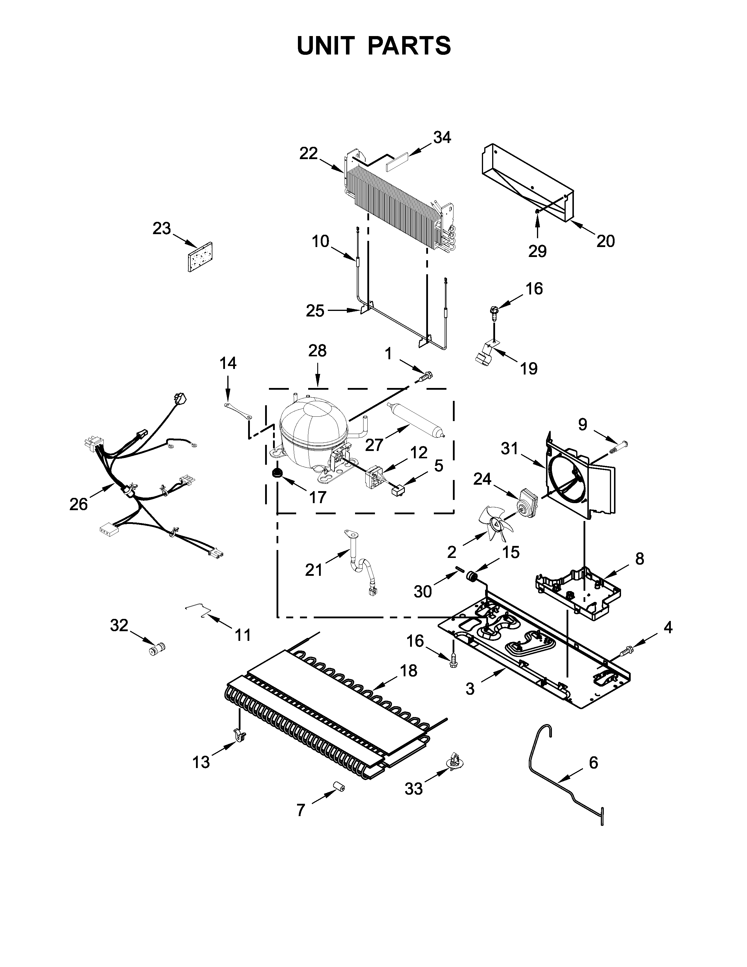 Maytag MFI2570FEB01 unit parts diagram