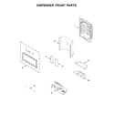 Maytag MFI2570FEB01 dispenser front parts diagram