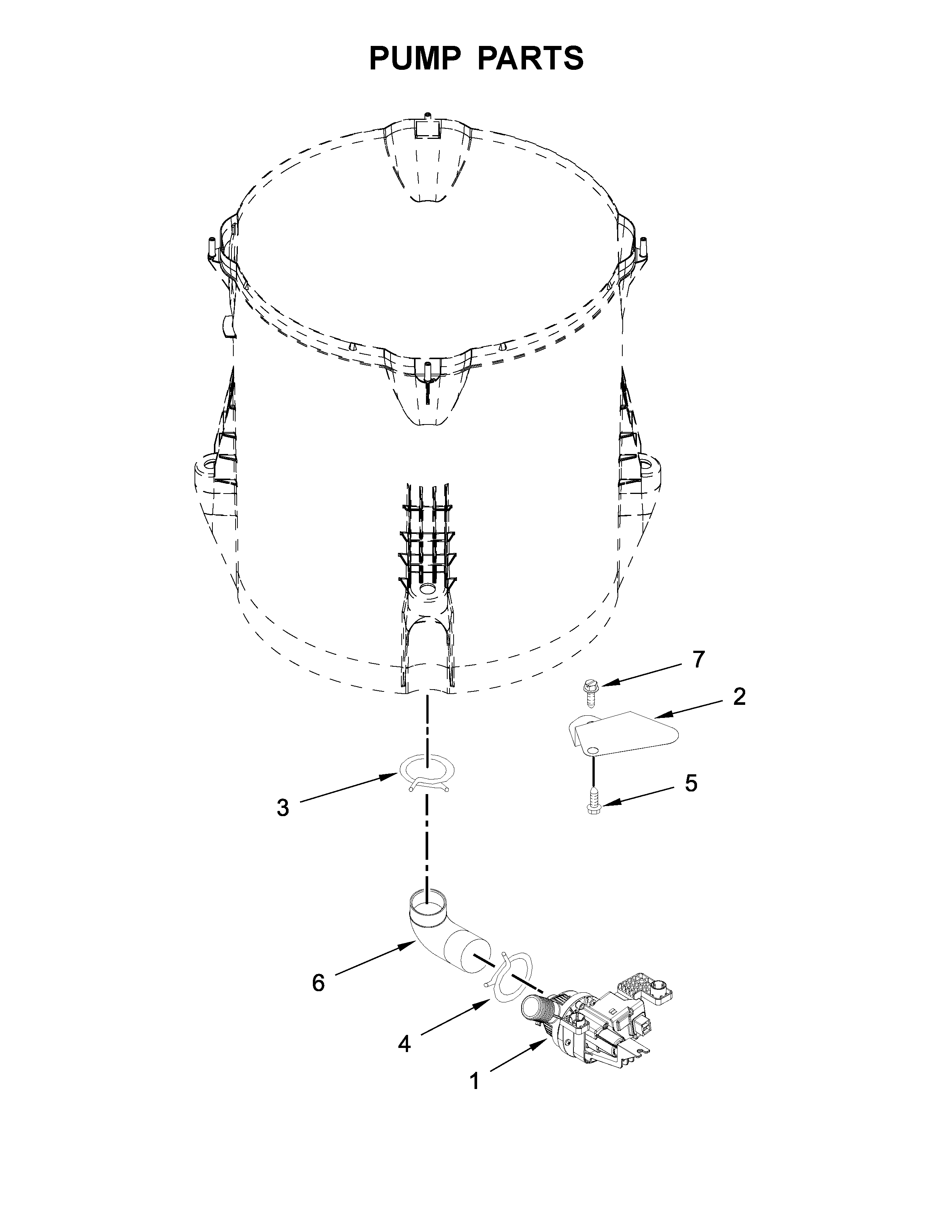 Maytag MVWB865GC0 pump parts diagram