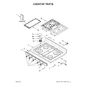 Whirlpool WFG505M0BS3 cooktop parts diagram
