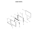 Whirlpool WFG505M0BS3 door parts diagram