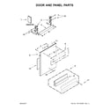 KitchenAid KDTE234GBS0 door and panel parts diagram