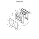 Whirlpool YWFE520S0FW1 door parts diagram