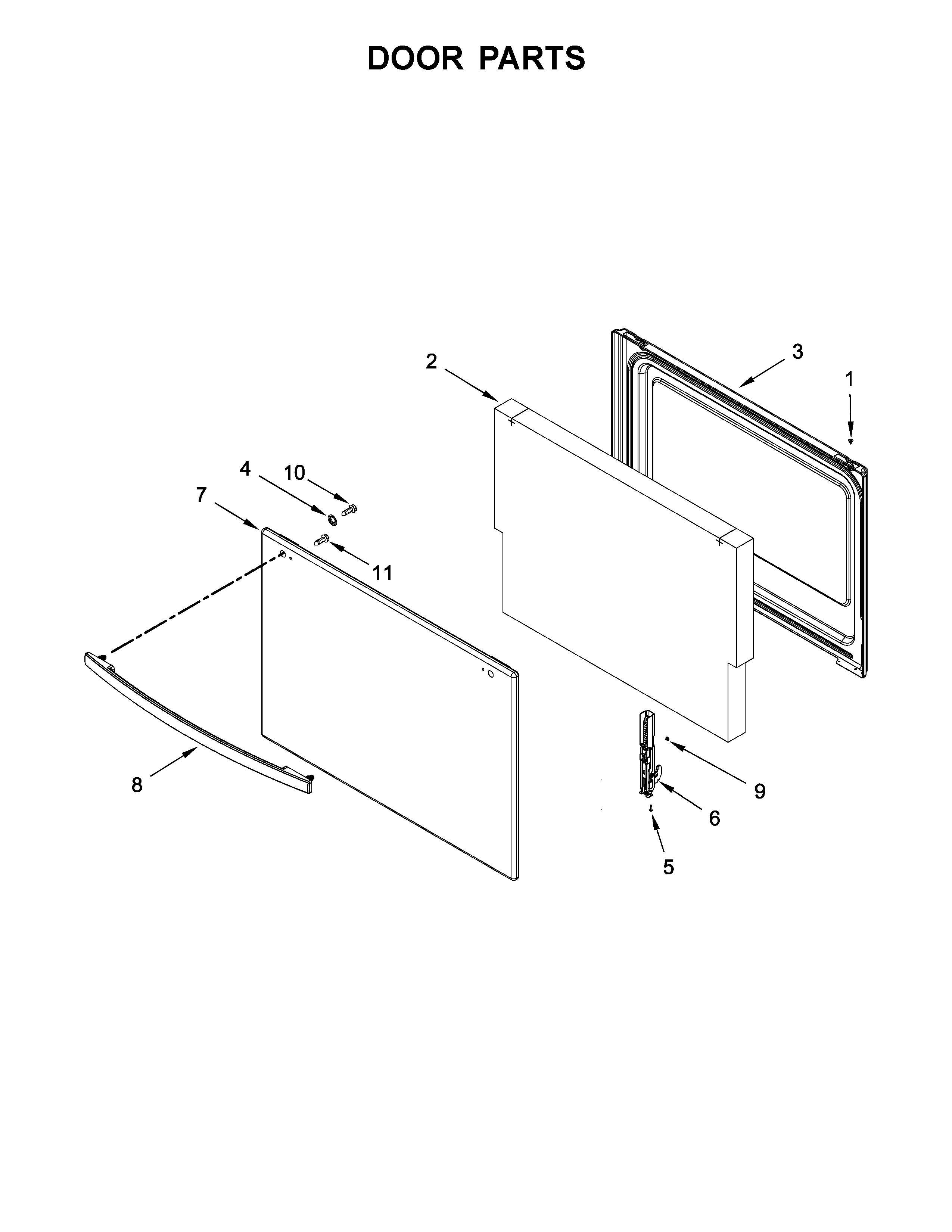 Amana AGR4230BAB3 door parts diagram