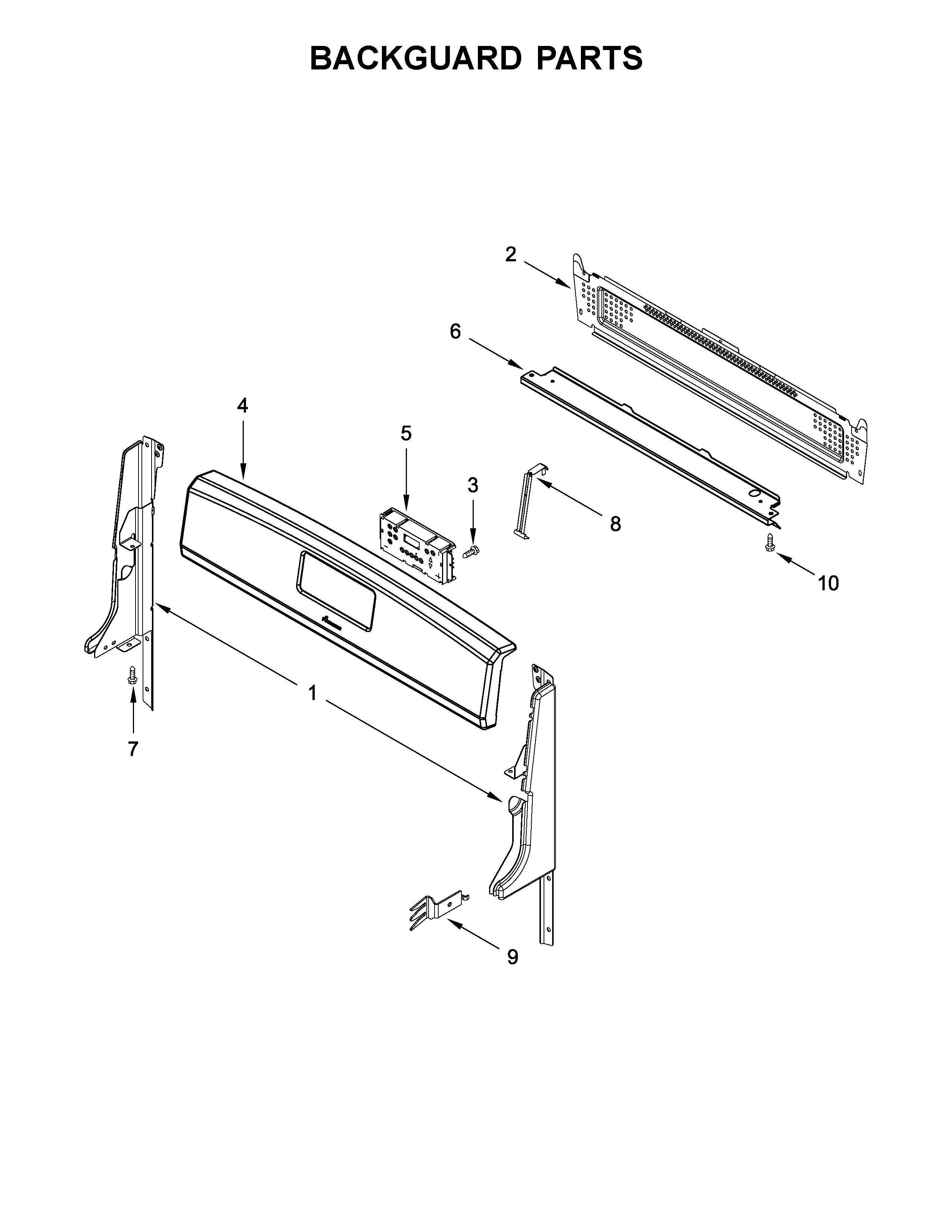 Amana AGR5330BAS2 backguard parts diagram