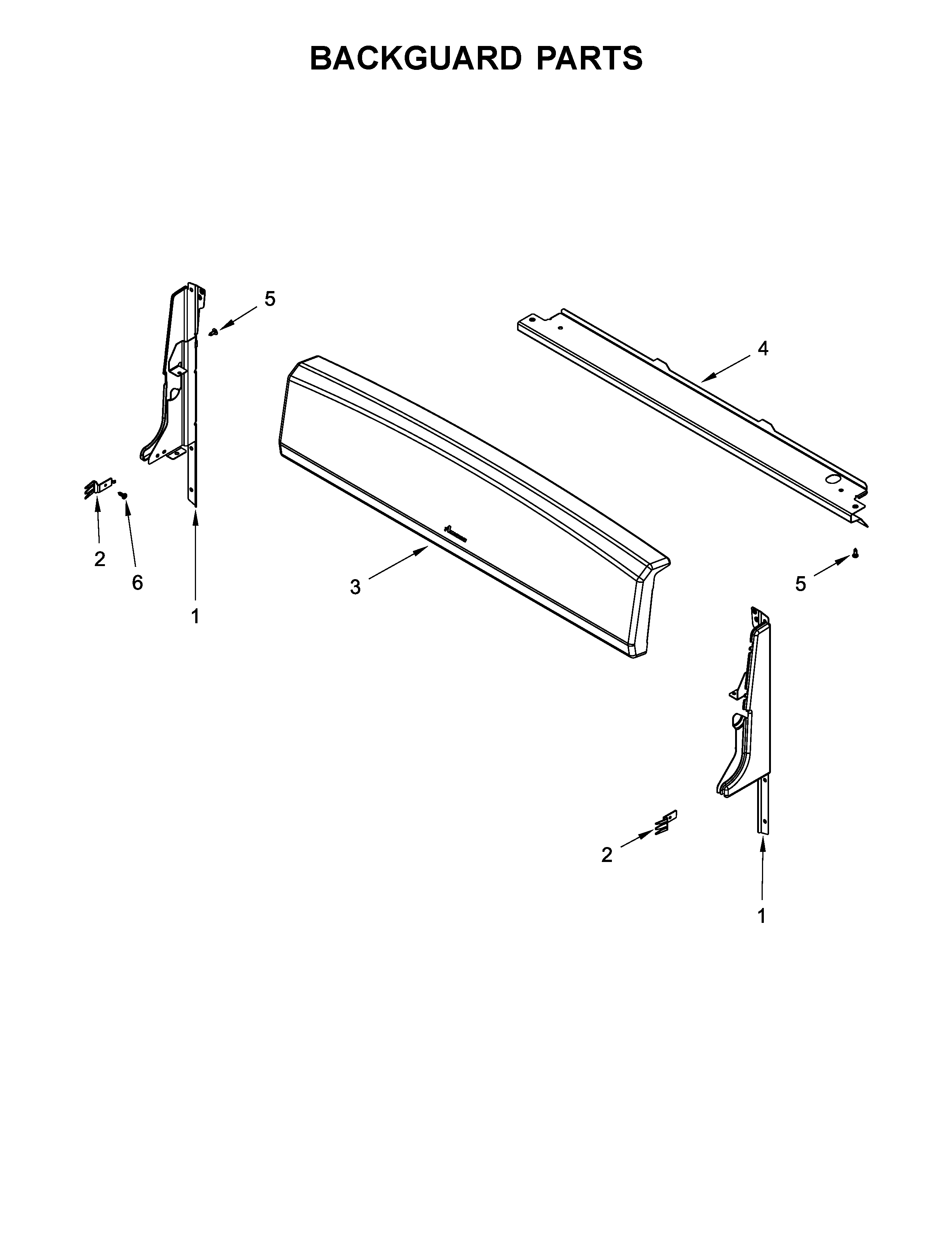Amana AGR4230BAW0 backguard parts diagram