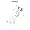 Maytag MES8800FZ0 door parts diagram