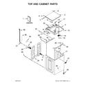Maytag MVWB835DW3 top and cabinet parts diagram
