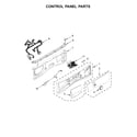 Whirlpool WFW87HEDC1 control panel parts diagram