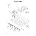 Whirlpool WFG550S0HB0 cooktop parts diagram