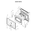Whirlpool WFG550S0HB0 door parts diagram