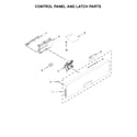 Jenn-Air JDTSS245GX0 control panel and latch parts diagram