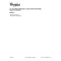 Whirlpool WFG975H0HV0 cover sheet diagram