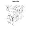 Whirlpool 7MWED90HEFW1 cabinet parts diagram