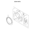 Whirlpool 7MWED90HEFW1 door parts diagram