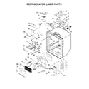 Whirlpool WRX988SIBB00 refrigerator liner parts diagram