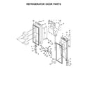 Whirlpool WRX988SIBB00 refrigerator door parts diagram