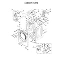 Whirlpool WED85HEFW0 cabinet parts diagram