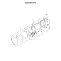 Whirlpool WED85HEFW0 door parts diagram