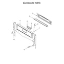 Whirlpool WFG505M0BB2 backguard parts diagram