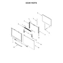 Whirlpool WFG505M0BB2 door parts diagram