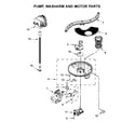 Whirlpool BLB14DRANA5 pump, washarm and motor parts diagram
