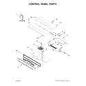 KitchenAid KODE500EWH03 control panel parts diagram