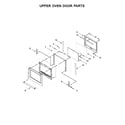KitchenAid KODE500EWH03 upper oven door parts diagram
